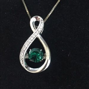 Kay Jewelers emerald and diamond necklace